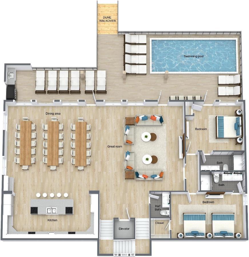 The Pearl Gulf Front W-Prvt Heated Pool, 12 Bdrm -12,5Bath Alvacationrentals 海湾海岸 外观 照片